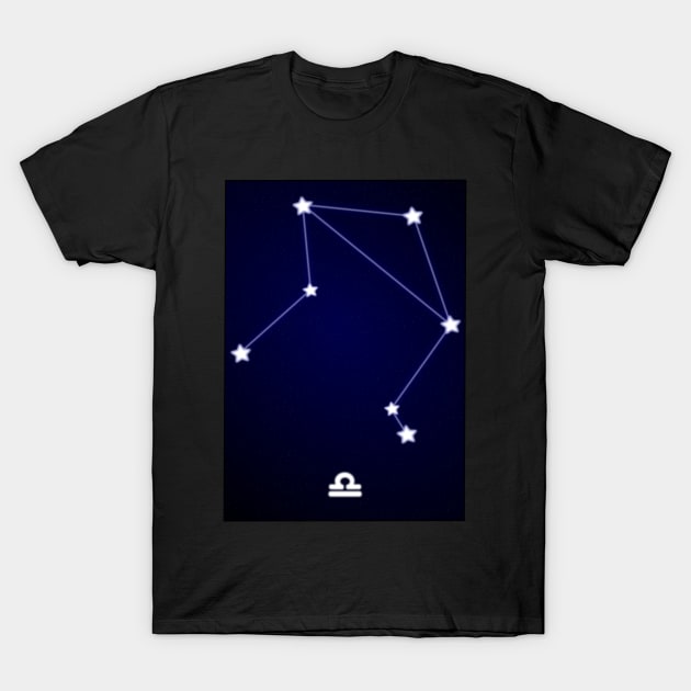 Libra Constellation T-Shirt by EddyBispo